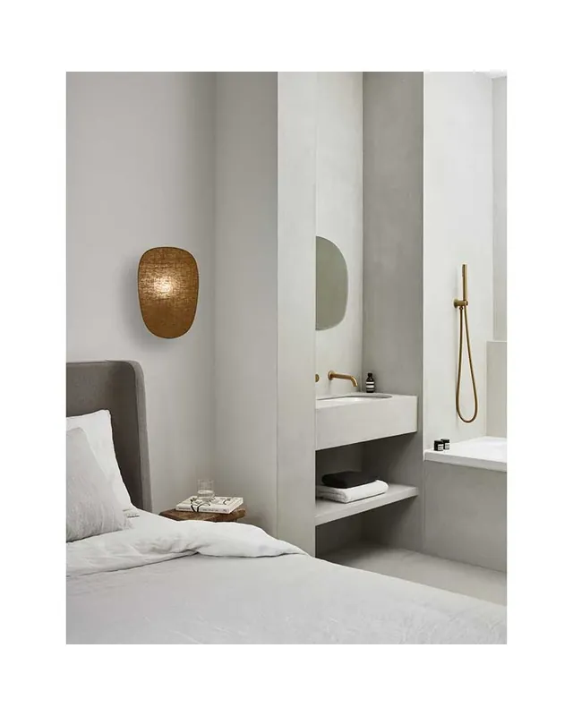 Aplique de pared pantalla 40cm de lino E27 Oferta Flash