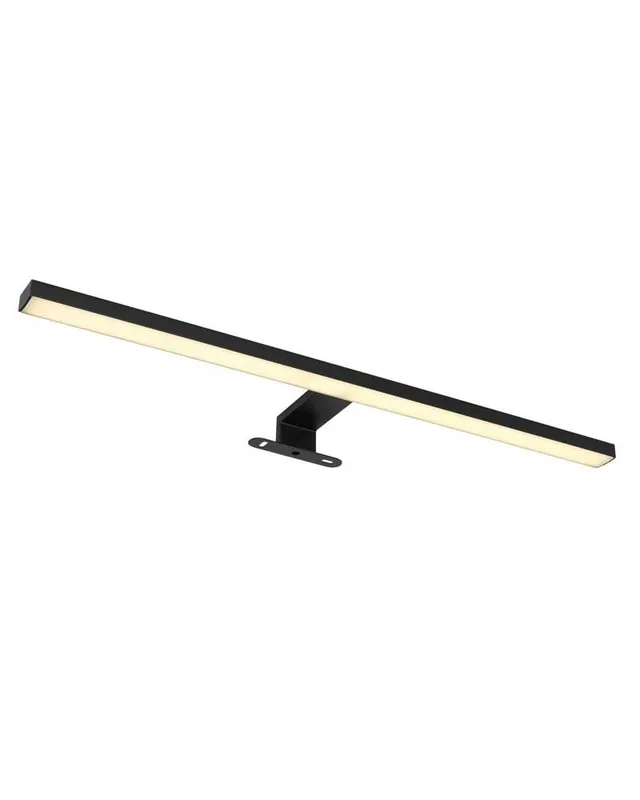 Stock Limitado Aplique baño 60cm metal y aluminio acabado negro LED 12W 4000K IP44