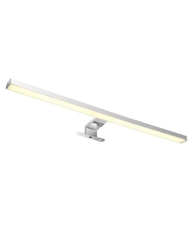 Aplique baño 60cm metal y aluminio acabado cromo LED 12W 4000K IP44 Novedad