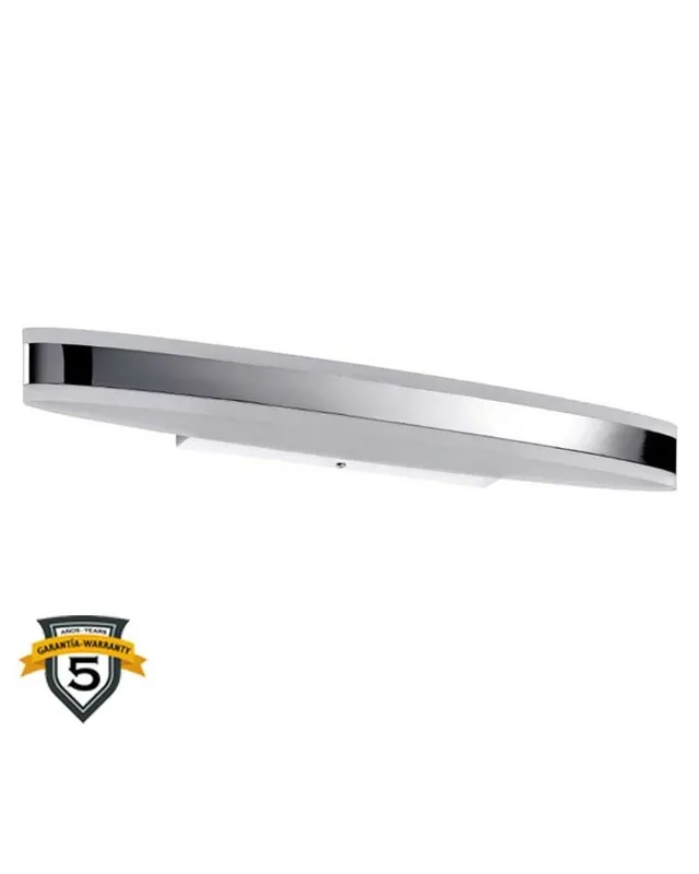 Aplique baño 50cm metal y acrílico acabado cromo y blanco LED 9W 3000K IP44 Oferta