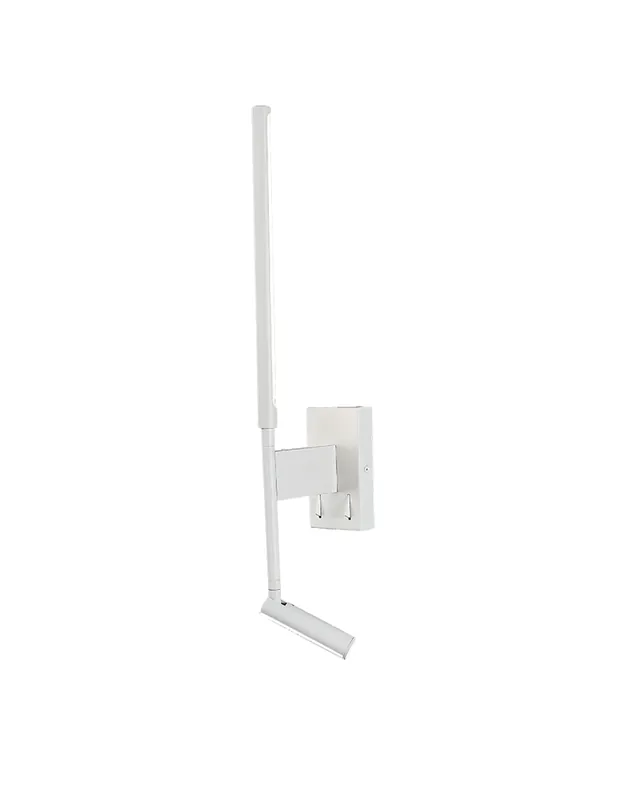 Aplique de pared LED 55,4cm de altura de aluminio 9W 3000K Orientable Garantía Incluida