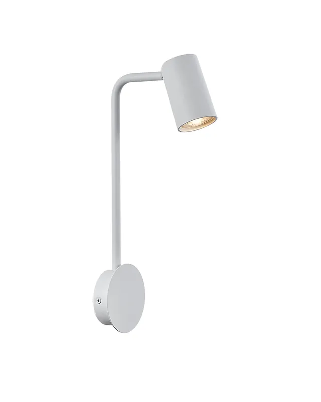 Aplique de pared 38,3cm de altura GU10 de aluminio Orientable Tendencia