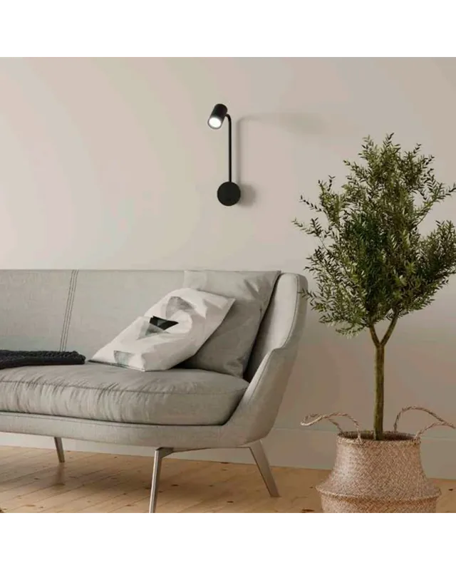 Aplique de pared 38,3cm de altura GU10 de aluminio Orientable Envío Inmediato