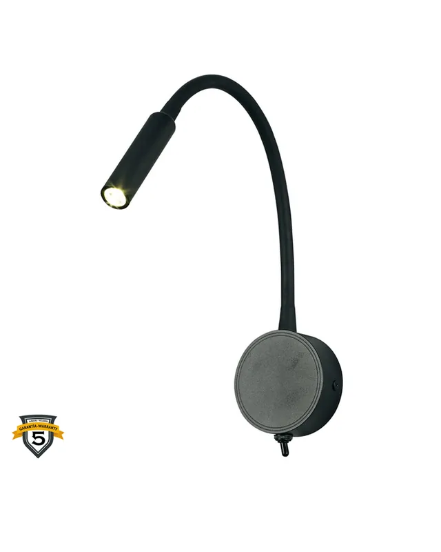 Promoción Exclusiva Aplique de pared LED 44cm 3W de aluminio y acrílico con interruptor On/Off