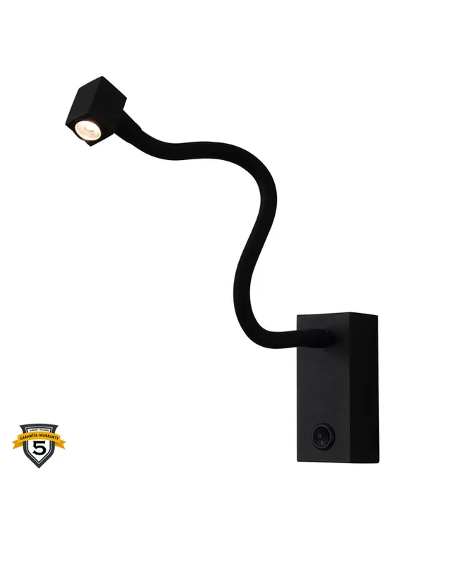 Aplique de pared LED 33,5cm 3W de aluminio y acrílico con interruptor On/Off Ordenar Ahora Mismo