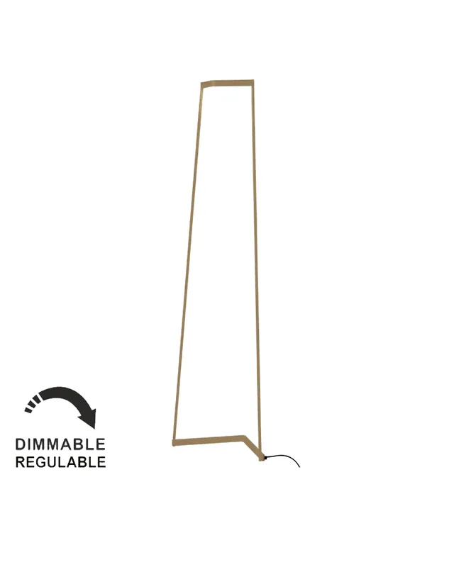 A Buen Precio Lámpara de pie 180cm LED de aluminio 20W luz cálida 3000K Regulable