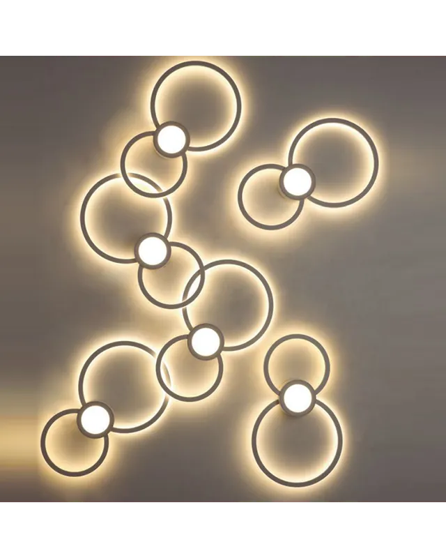 Aplique de pared LED 43cm de aluminio 24W 3000K Garantía De Devolución De Dinero
