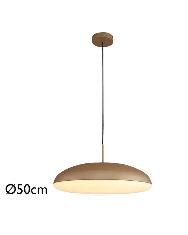 Bestseller Lámpara de techo 50cm en metal acrílico y ABS diferentes acabados 6xE27