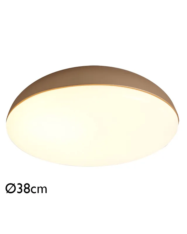 Última Oportunidad Plafón 38cm en metal acrílico y ABS diferentes acabados 4xE27