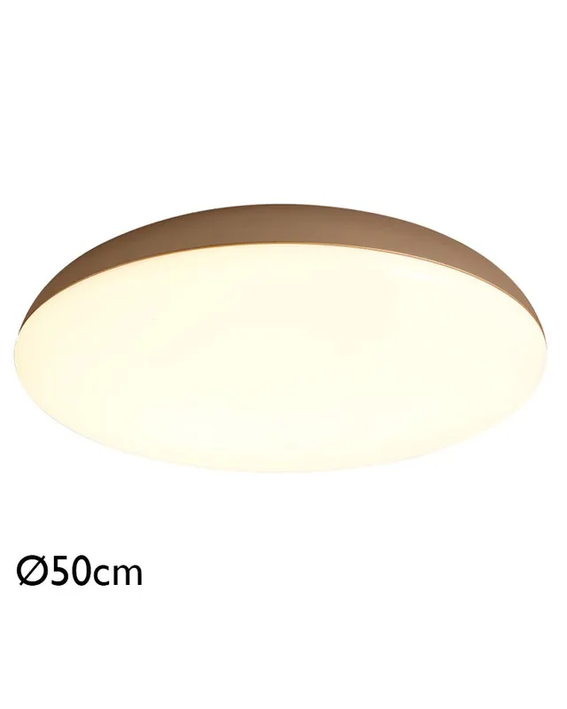 Solo Hoy Plafón 50cm en metal acrílico y ABS diferentes acabados 6xE27