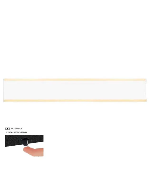 Aplique de pared 50,5cm LED 24W de aluminio CCT SWITCH 2700K/3200K/4000K Popular