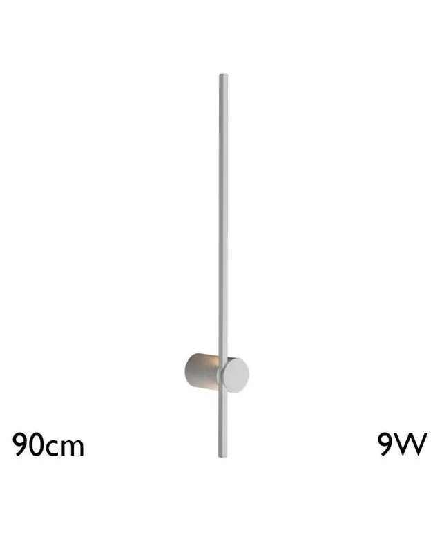 Súper Precio Aplique LED de pared de 90cm de alto de aluminio acabado blanco o negro 9W 3000K