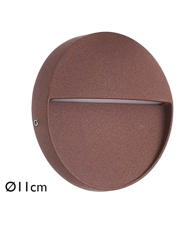 Bañador pared 11cm de aluminio y policarbonato LED 3W IP54 apto para exteriores Promoción