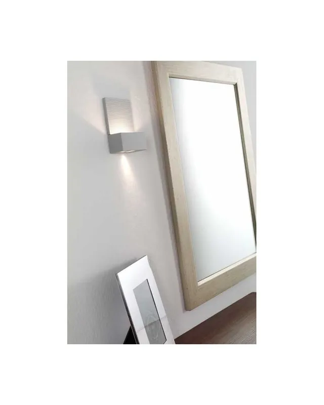 Aplique 11X15cm rectangular aluminio regulable 1xG9 luz superior e inferior Venta Final