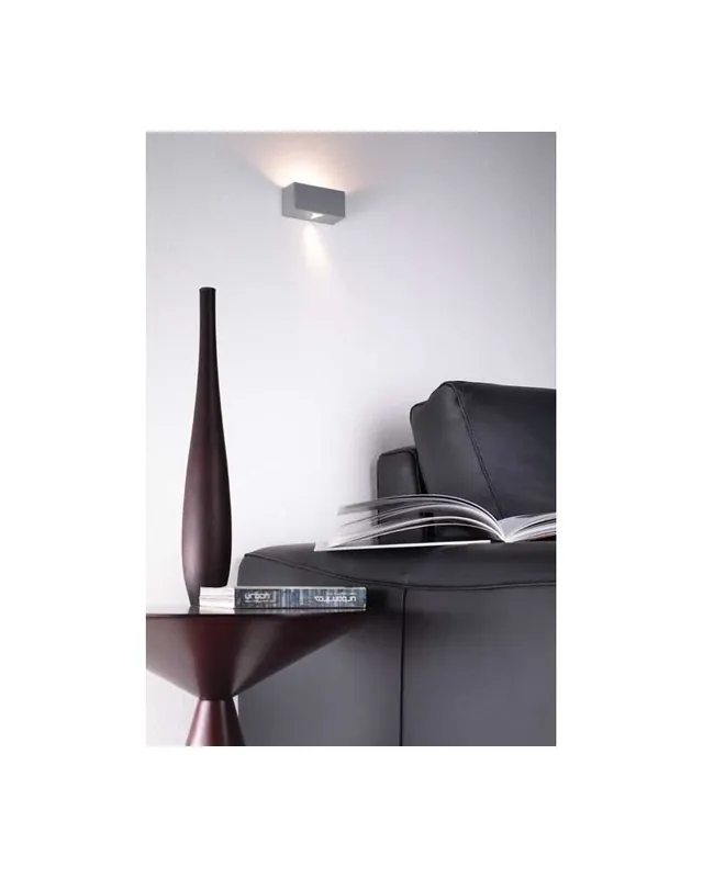 Aplique 11x5cm rectangular aluminio regulable 1xG9 luz superior e inferior Pedido Al Por Mayor