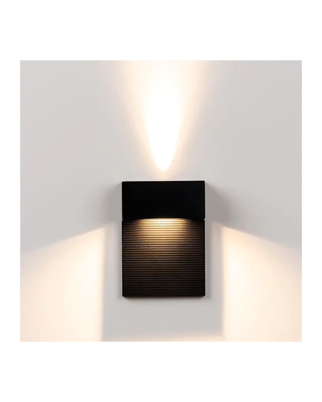 Aplique 11X15cm rectangular aluminio regulable 2x5W 2700K 500Lm luz superior e inferior Edición Limitada