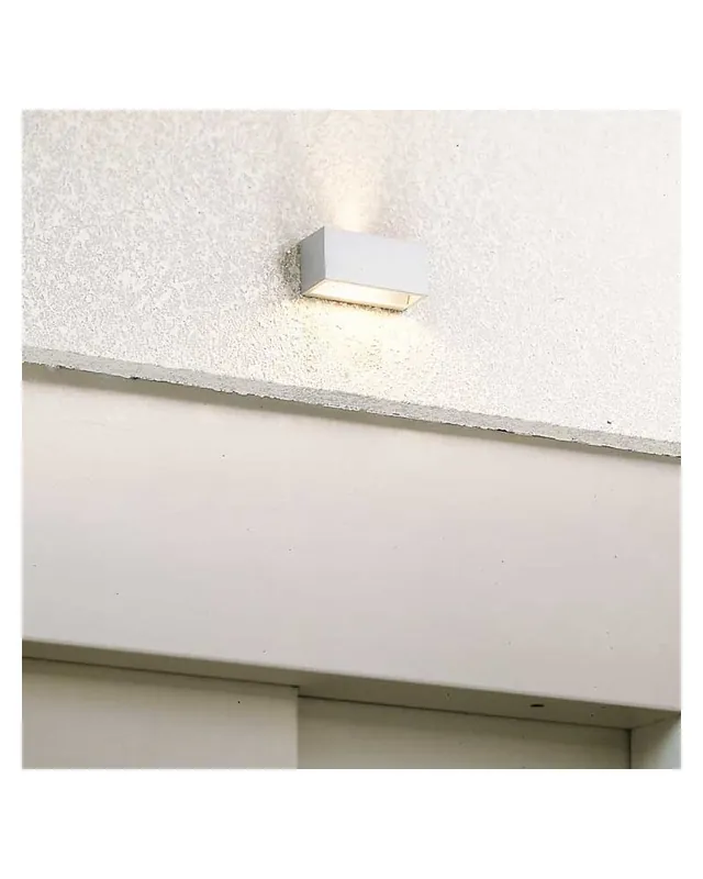 Aplique 11x5cm rectangular aluminio regulable 2x5W 2700K 500Lm luz superior e inferior A Buen Precio