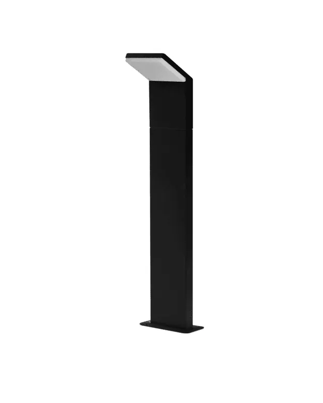 Baliza para exterior 60cm de altura de aluminio negro IP54 LED 9W Envío Inmediato