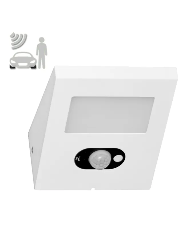 Proyector solar de 14,5cm de pared de aluminio con sensor LED 2,5W 4000K Últimas Unidades
