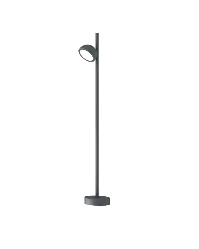 Baliza para exterior 90cm de altura con una luz de aluminio y cristal IP65 GX5.3 Original