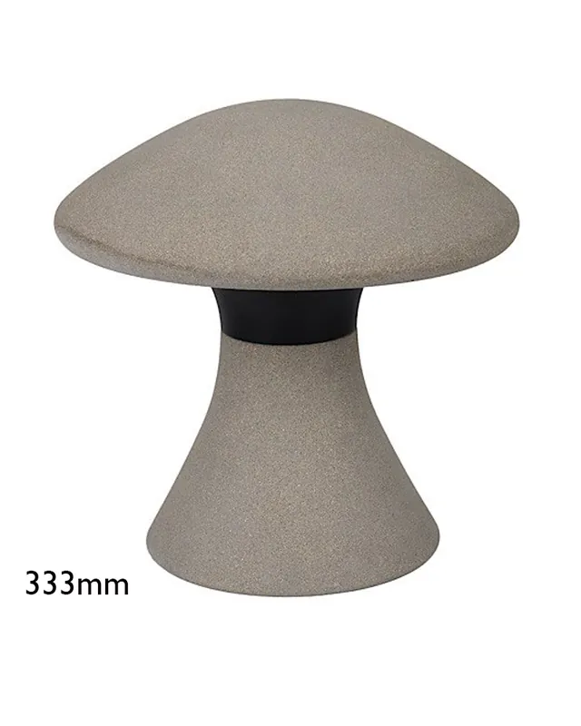 Baliza para exterior LED 33,3cm 6,5W 3000K de cemento gris forma de seta IP65 De Moda