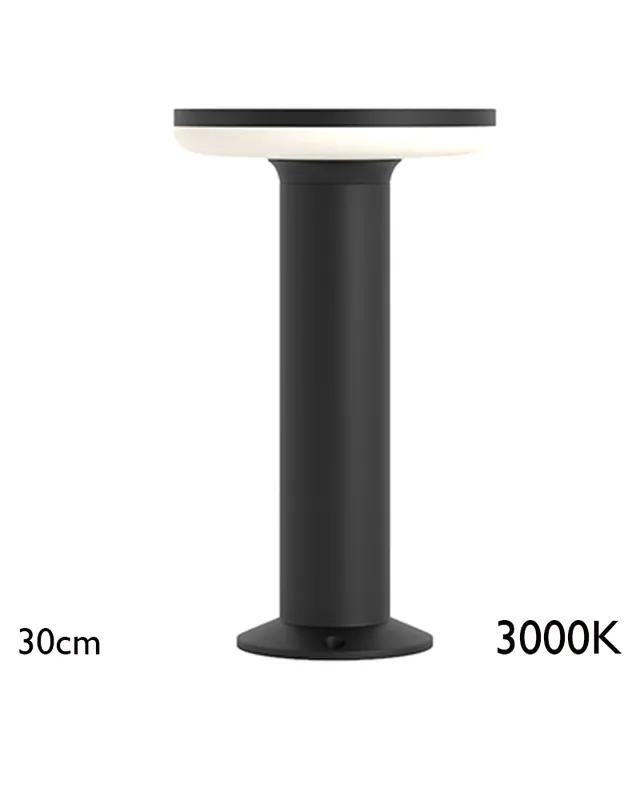 Barato Baliza para exterior 30cm de aluminio y policarbonato IP65 LED 12W 3000K