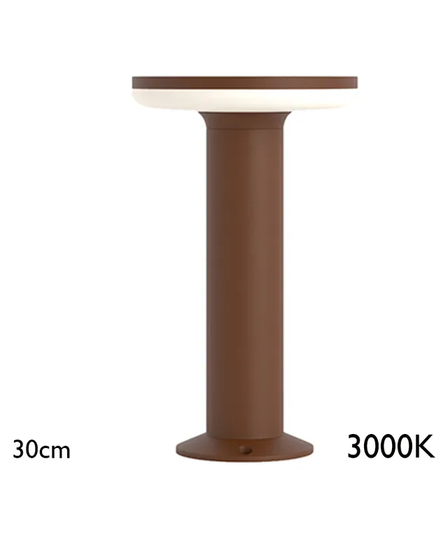 Baliza para exterior 30cm de aluminio y policarbonato IP65 LED 12W 3000K Oferta Limitada