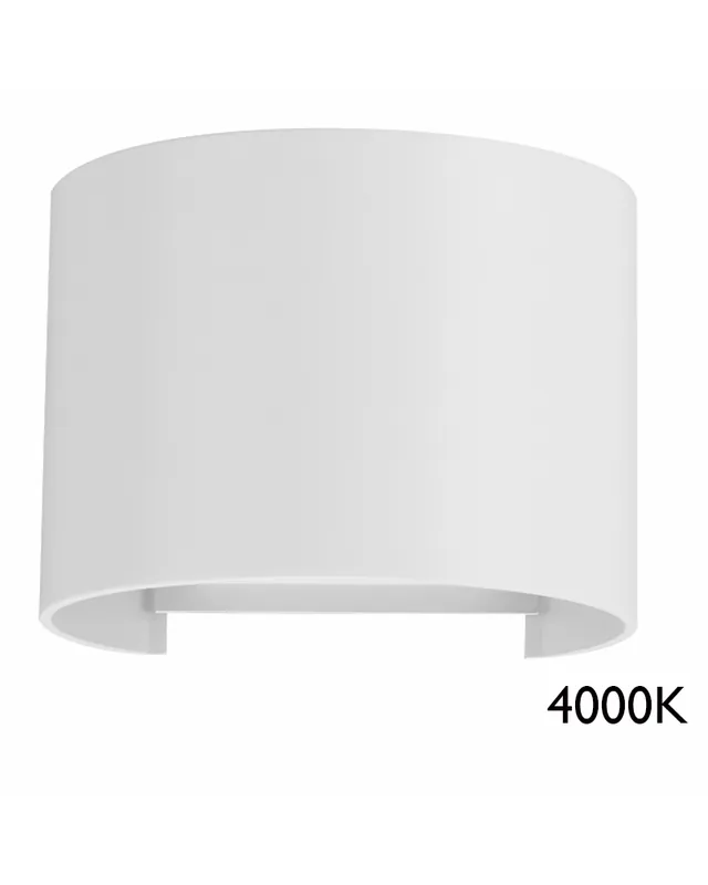 Aplique pared de exterior 10cm Luz superior e inferior LED 6,8W Aluminio 4000K Novedad