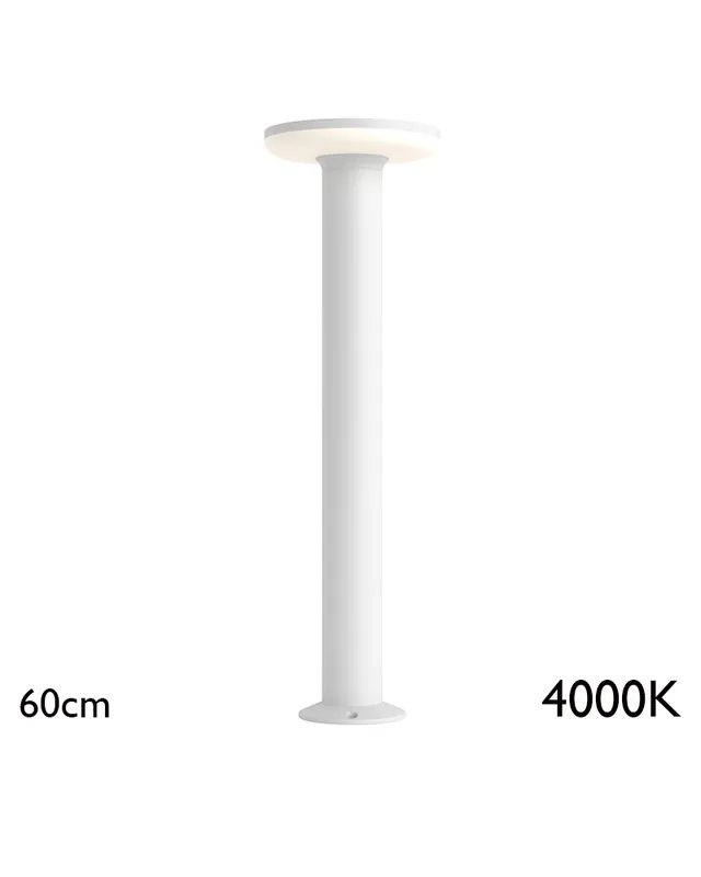 Alta Calidad Baliza para exterior 60cm de aluminio y policarbonato IP65 LED 12W 4000K