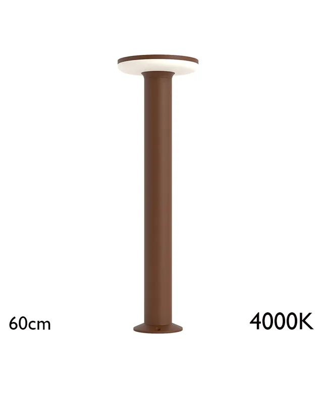 Baliza para exterior 60cm de aluminio y policarbonato IP65 LED 12W 4000K Oferta Flash