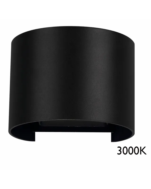 Aplique pared de exterior 10cm Luz superior e inferior LED 6,8W Aluminio 3000K Disponible Ahora