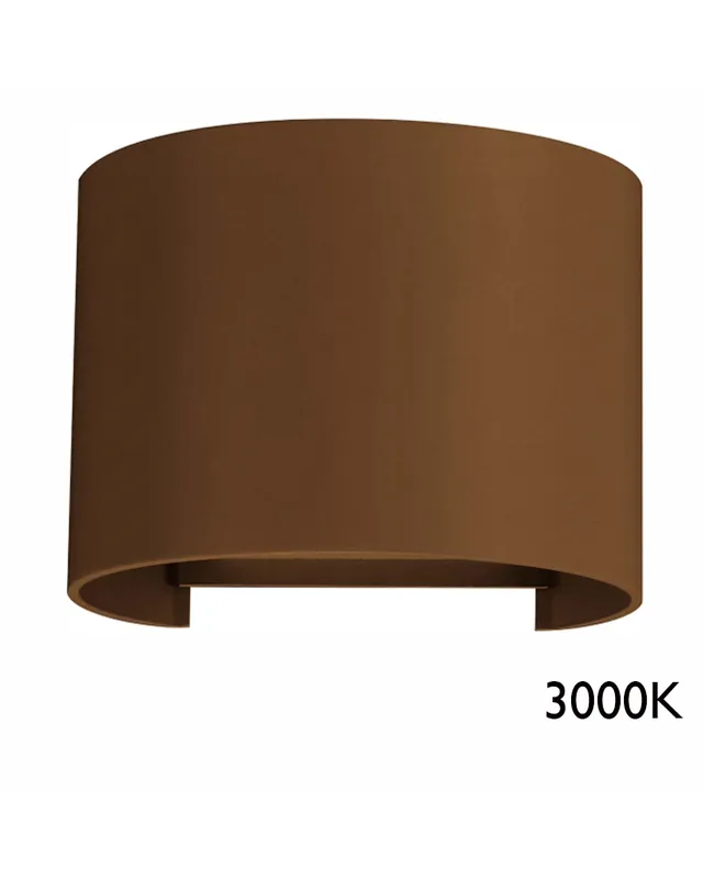 Alta Calidad Aplique pared de exterior 10cm Luz superior e inferior LED 6,8W Aluminio 3000K