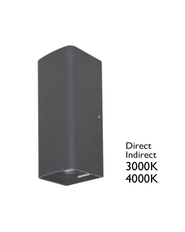 Aplique LED 14W IP65 para exteriores de luz directa + luz indirecta Stock Limitado