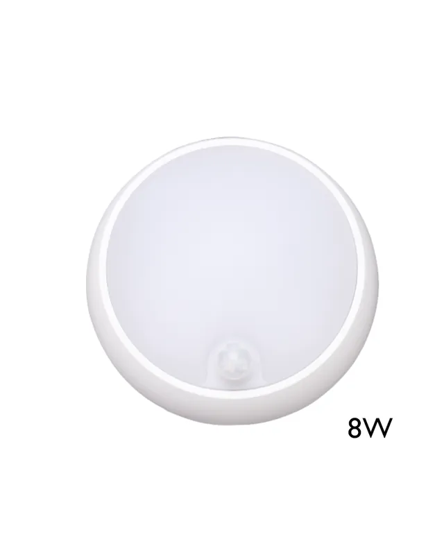 Aplique y plafón de exteriores con sensor de moviento 8W IP54 120º para pared o techo Rebajas