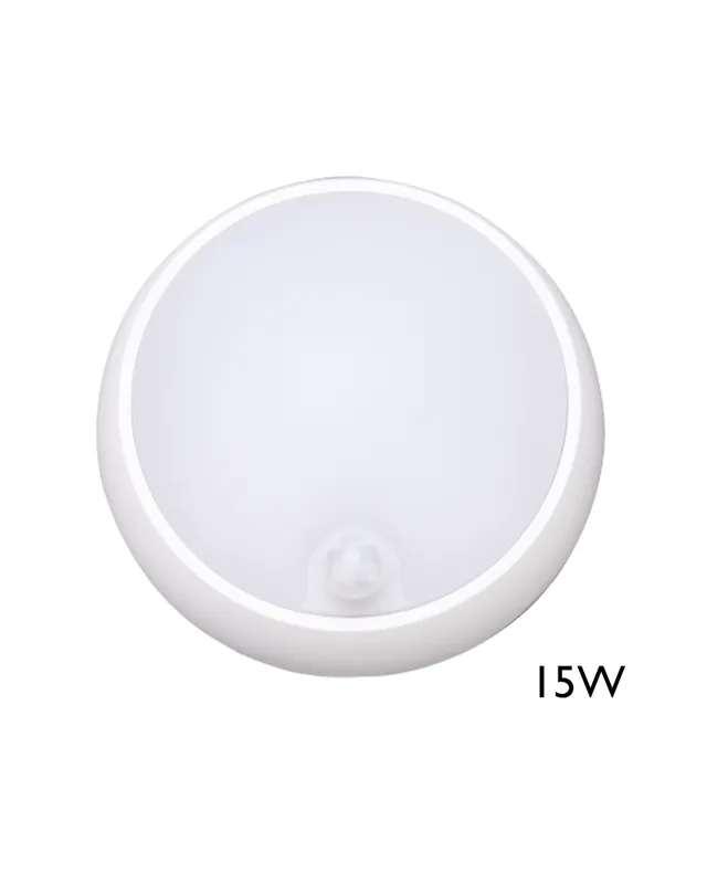 Aplique y plafón de exteriores con sensor de moviento 15W IP54 120º para pared o techo Precio Bajo