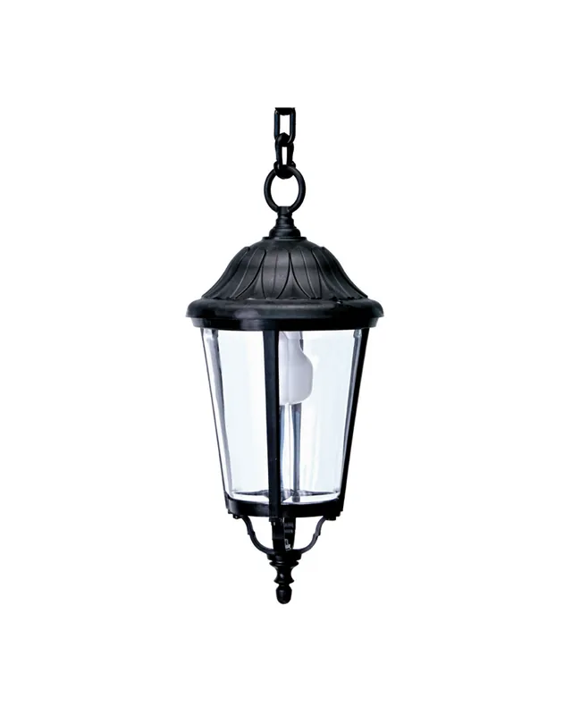 Auténtico Farol lámpara colgante de exteriores IP44 E27 máx75cms Ø 21cms material resistente a corrosión y UV