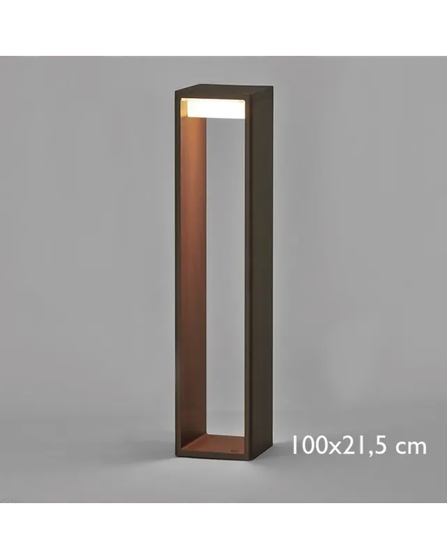 Baliza para exterior Frame L de 100 cm de aluminio LED 16,6W 2700K Compra Ahora