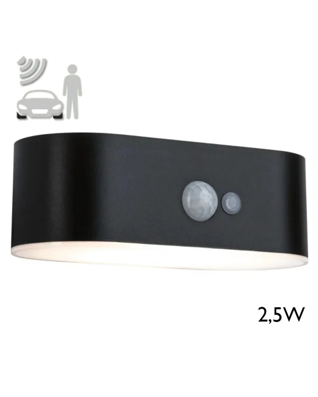 Aplique solar LED 2,5W IP44 3000K con sensor de movimiento Oferta Especial