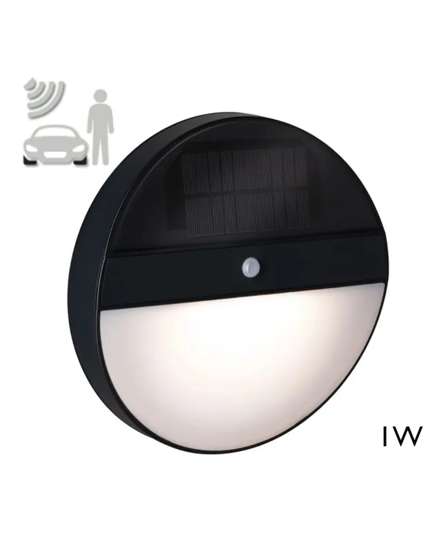 Aplique solar LED 1W IP44 3000K con sensor de movimiento Mejor Precio