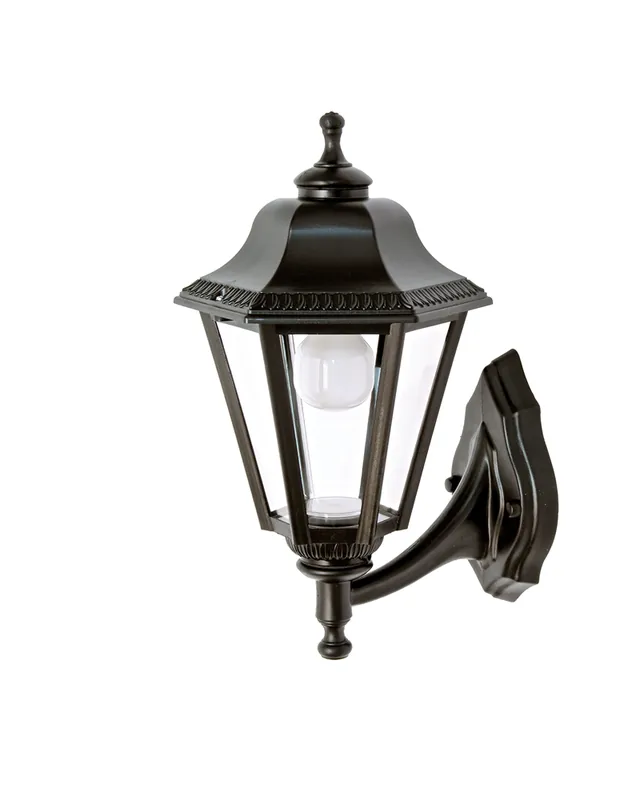 Aplique clásico de exteriores IP44 E27 alto 40cm con cabezal hacia arriba Ordena Ya