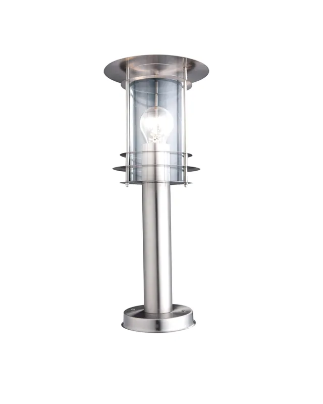 Baliza de 45 cm IP44 de acero indoxidable pantalla policarbonato E27 60W Marca Reconocida