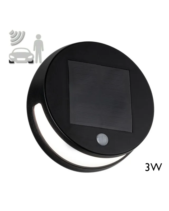 Aplique solar LED 3W IP44 3000K con sensor de movimiento Máxima Calidad