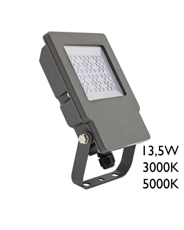 Proyector de exteriores 13,5W IP65 Gris alta luminosidad 30.000 horas Promoción Exclusiva