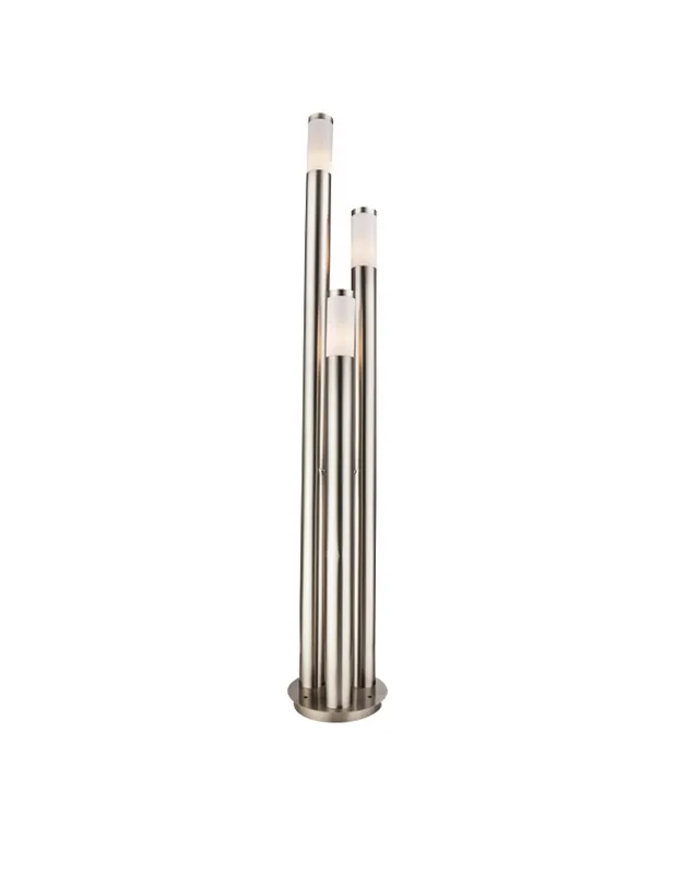 Baliza para exterior 170cm de acero inoxidable 3xE27 IP44 8,8W Oferta Limitada