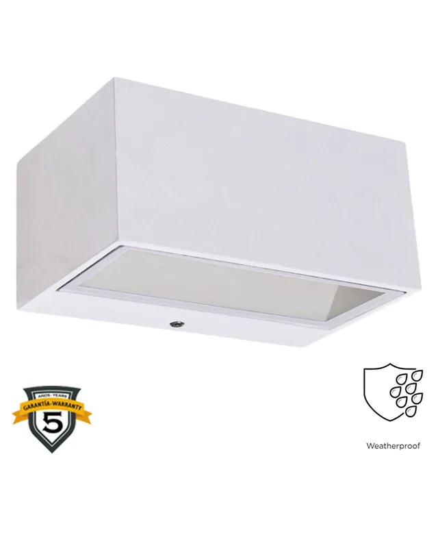 Última Versión Aplique pared de exterior 14cm de acero inoxidable LED 10,5W 4000K
