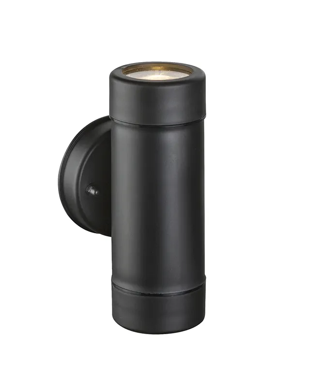 Aplique de exterior negro IP44 GU10 alto 16cm Original