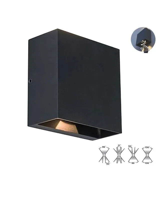 Aplique pared de exterior 11cm de aluminio LED 10W 3000K IP54 Ordenar Ahora Mismo