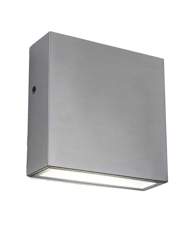 Aplique pared de exterior 11cm de acero inoxidable LED 9,5W 4000K IP54 Garantía Incluida