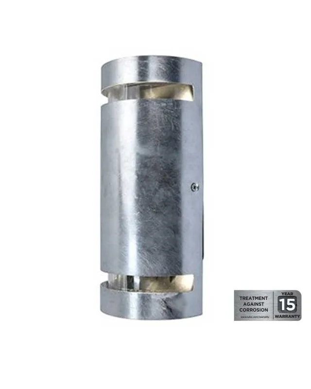 Artesanal Aplique pared de exterior 25,4cm de metal 2xGU10 IP54