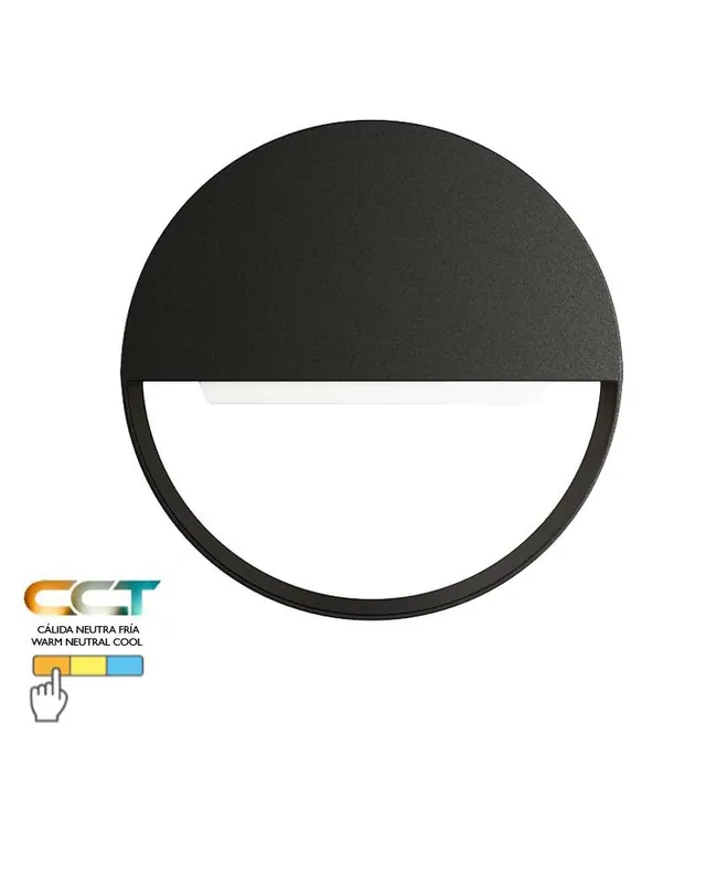 Aplique pared de exterior 20cm de aluminio y PC LED 8W CCT Switch 3000K/4000K/5000K Garantía De Devolución De Dinero